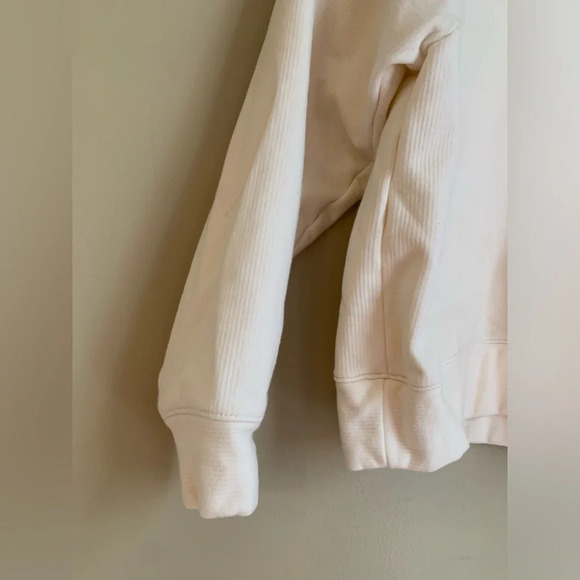 Madewell cropped cowl mock neck sweatshirt lounge wear athletic clean girl - Picture 3 of 6